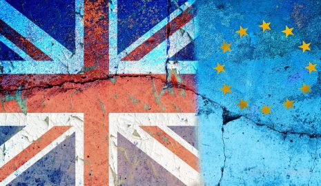 UK and EU flag brexit